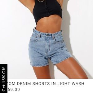Mom denim shorts motel rocks